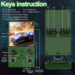 ドロップシッピングレトロミニR36S V40 MAXオープンソースハンドヘルドゲームプレーヤーアップグレードバージョンHD IPSゲームボーイPSPビデオゲームコンソール