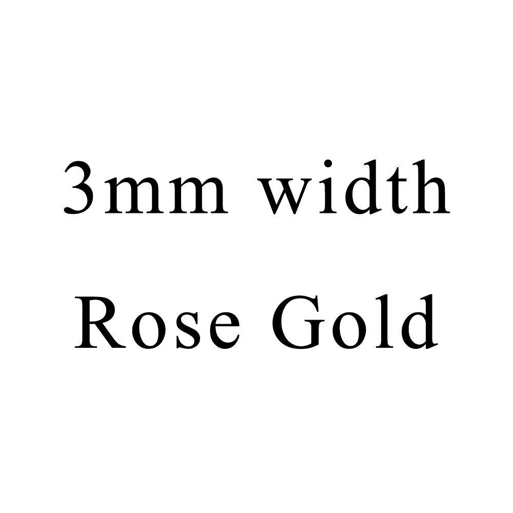 3mm rose gold