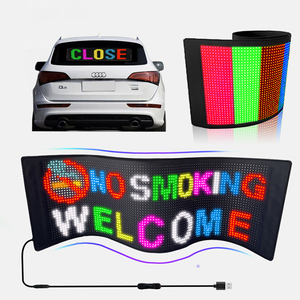 Usb Bluetooth App Diy programable a todo Color Flexible Pixel Led pantalla con control de aplicación de teléfono para coche publicitario - Product Image 1