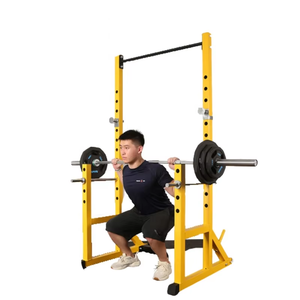 Rising Fitness Half Portable <strong>Squat</strong> Racks Metal Power Rack with Weight Plate Foldable for Home Use <strong>Squat</strong> and Bench Rack - Product Image 1