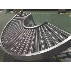 物流分拣动力流水线输送设备自动曲面滚筒输送机 - Product Image 1