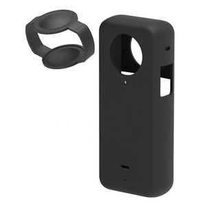 เคสซิลิโคนป้องกันใหม่พร้อมฝาครอบเลนส์ใช้สําหรับกล้อง Insta360 X3 - Product Image 4