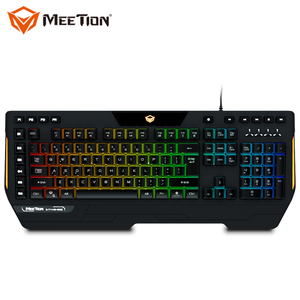 MEETION K9420 компьютерный игровой ПК со светодиодной подсветкой Qwerty эргономичная USB программируемая игровая мембранная клавиатура - Product Image 1