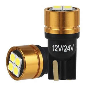 โคมไฟป้ายทะเบียนขนาดเล็ก LED 24โวลต์พร้อม T10 4SMD 3030โวลต์ถอดรหัสการอ่าน6โวลต์และ12โวลต์สภาพใหม่ที่เข้ากันได้ - Product Image 1