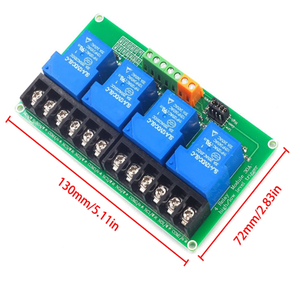 DC 5V/12V/24V 4 Channel 30A <strong>Output</strong> <strong>Relay</strong> <strong>Module</strong> High And Low Level Trigger <strong>Relay</strong> <strong>Module</strong> for Home PLC Intelligent Control - Product Image 4