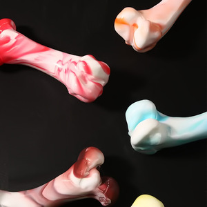 Toptan fabrika kauçuk köpek kemik interaktif çiğnemek oyuncaklar büyük köpekler için Bite dayanıklı diş temizleme oyuncaklar - Product Image 4