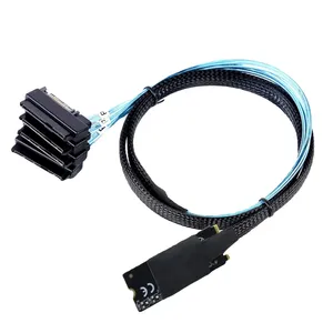 M. 2 Mkey(2242 M.2 Size) to 4-port <strong>SAS</strong> SFF-8482 2-in-1 Server High-Speed Conversion Cable - Product Image 5