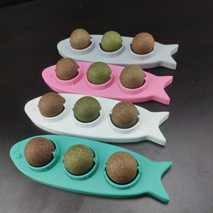 Wholesale 3 in 1 <strong>Catnip</strong> Snack Cat Toys Natural <strong>Catnip</strong> Rotating Interactive Cat Toy Fish Shape <strong>Catnip</strong> Ball Toy - Product Image 6
