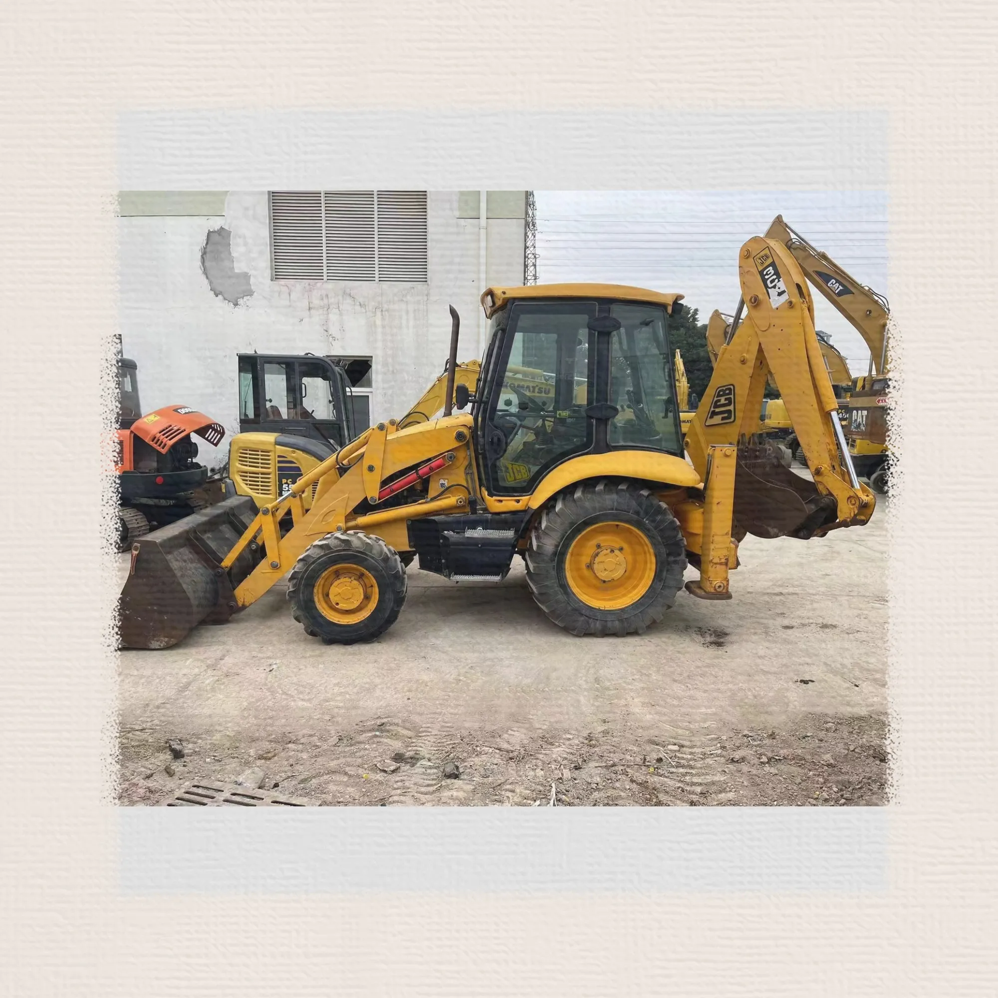 USED Retroescavadeira rebocável para venda/Retroescavadeira Usada 3CX Wheel Loader JCB3CX