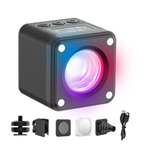 DSLRカメラUlanzi L2 RGB COB LEDビデオカメラランプ用ディフューザーハニカム付きミニフィルライト写真 - Product Image 5