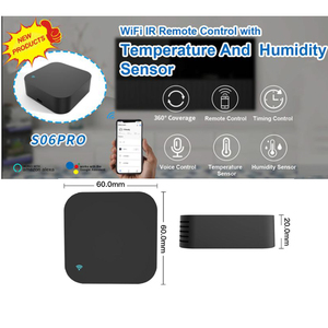 S06 Pro Infrared WiFi Smart Universal <strong>IR</strong> <strong>Remote</strong> Controller with Temperature Sensor and Humidity Detector Sensor
