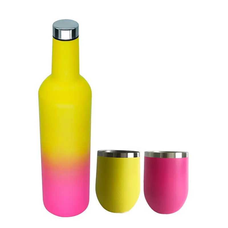 Kostenlose benutzer definierte Logo Name Doppelwandige isolierte Vakuum flasche Edelstahl Wasser flasche BPA-freie Thermoskanne für Sport wasser flaschen