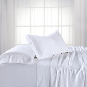 Hotel-Grade 100% Bamboo <strong>Sheets</strong> Modern Solid Pattern Twin Size Cooling <strong>Sheet</strong> and Pillowcase Set - Product Image 1