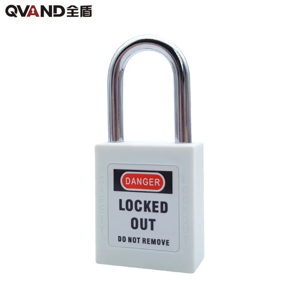 Qvand 38Mm Veiligheid Hangslot Met Dezelfde Sleutel Beste Prijs Hangsloten Fabriek Voor Lockout Tagout Lock Rood