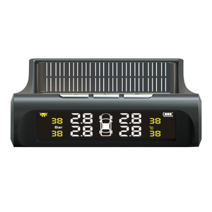 Sistema de Monitor de alarma de presión de neumáticos de coche TPMS solar inteligente Alerta de temperatura del sensor de neumático externo de 4 ruedas - Product Image 6