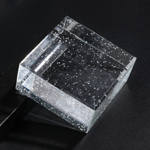 100*100*50mm Clear Crystal Solid Glass Bricks for Decorative <strong>Pattern</strong> Glass <strong>Blocks</strong> <strong>Building</strong> Wall Half Glass <strong>Block</strong> - Product Image 6