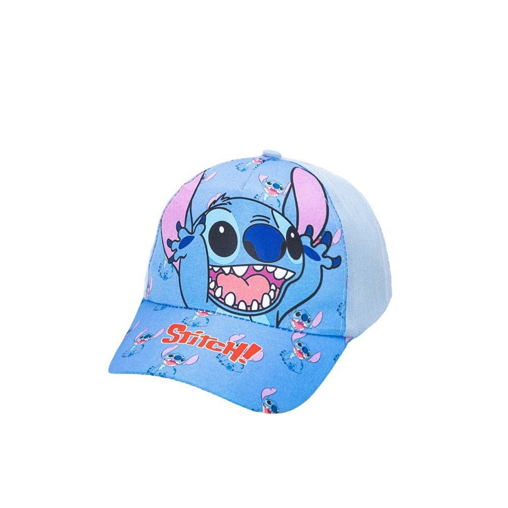 Aml-cloth cap big head stitchai light blue