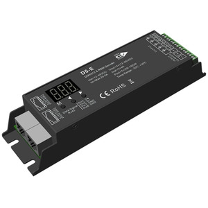 D5-<strong>E</strong> 5 Channel 4A <strong>LED</strong> DMX Addressable Controller Digital Numeric Display PWM DMX512 Decoder Control <strong>RGB</strong>+CCT <strong>Led</strong> Strip Lights
