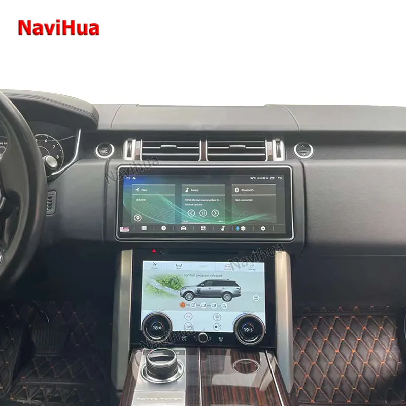 Navihua AC Climate Panel Touch Screen Android Car DVD Player GPS Navigation Head Unit Multimedia Player for Range Rover Vogue