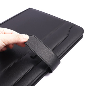 Foska เครื่องเขียนสำหรับโรงเรียนและสำนักงานแผ่นโน้ตธุรกิจหรูหรากันน้ำแผ่นหนังพีวีซีโฟลเดอร์พอร์ตโฟลิโอพร้อมกระเป๋า - Product Image 5