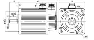 CE belgelendirme özel 2.6kw 2500rpm Factory. m Servo Motor fabrika otomatik güvenlik izleme için yüksek kalite düşük fiyat ile - Product Image 6