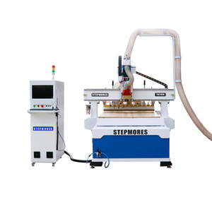 Mesa de descarga de carga automática 1328 1224 Máquina de corte CNC de anidamiento Enrutador CNC ATC anidamiento para línea de producción de muebles - Product Image 4