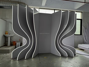 Lớn trang trí đám cưới trang trí sân khấu 3D PVC Backdrop - Product Image 4