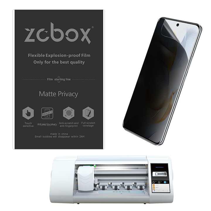 Screen Protector Hydrogel Film 50Pcs HD Matte Self-Healing Privacy Mobile Phone Hydrogel Sheet for Film Cutting Machine Plotter