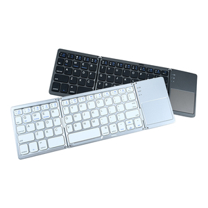 Mini Wireless <strong>Keyboard</strong> Portable Foldable <strong>Keyboard</strong> B033 Rechargeable Touchpad Multimedia <strong>Keyboard</strong> for Tablet Ipad Desktop Phone - Product Image 1