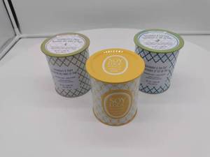 批发圆形香味蜡烛罐不同口味细腻优质金属蜡烛锡罐 - Product Image 6