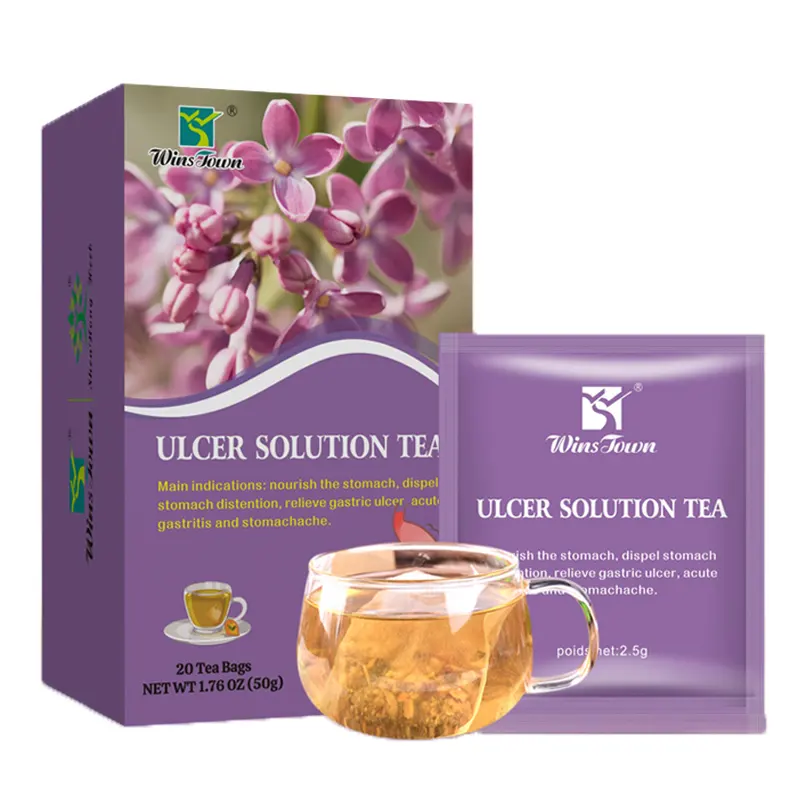 Ulcer Solution Healing Tea Natural Healthy Stomach Nourish Organic Herbs supplement distension Custom private label tea