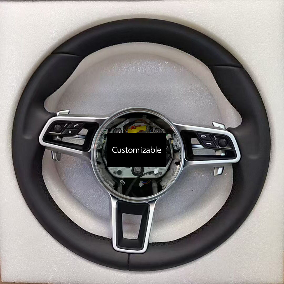 Black steering wheel