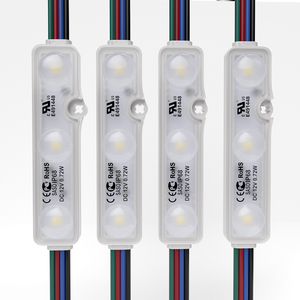 Темный свет 5050 RGB ic модуль 0,72 Вт 12 В энергосберегающий светодиод Инжекционный светодиодный модуль smd круглый светодиодный модуль с объективом - Product Image 5