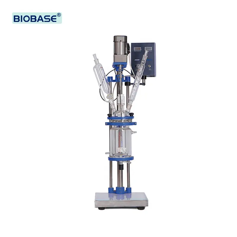 Biobase Reactor China Silicon Flag Jacketed Glass Reactor for Laboratory/Hospital