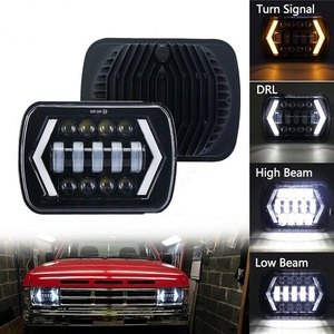 7 inç 55W 12750LM 6000K araba <span class=keywords><strong>LED</strong></span> farlar sürüş lambası dönüş sinyal ışığı Hi-Lo ışın Jeep için pikap MR2 Celica <span class=keywords><strong>Supra</strong></span> 240SX