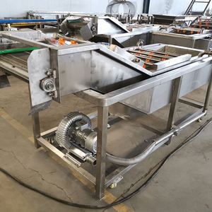 Macchina per la pulizia di bolle d'aria vegetale macchina disinfettante per ortaggi tavolo di smistamento