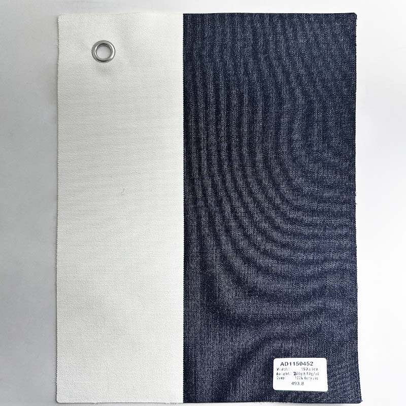 Rayures bleu foncé et blanches