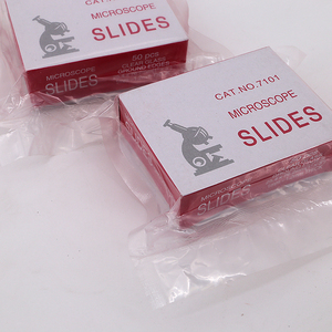 Uso de laboratorio 7101 7105 Borde pulido Liso Esmerilado 72 piezas 50 piezas Caja de embalaje Portaobjetos de microscopio - Product Image 2
