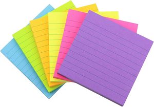Bloc de notas de papelería escolar impreso personalizado, Cubo de notas autoadhesivo, línea reciclable, notas adhesivas elegantes - Product Image 3