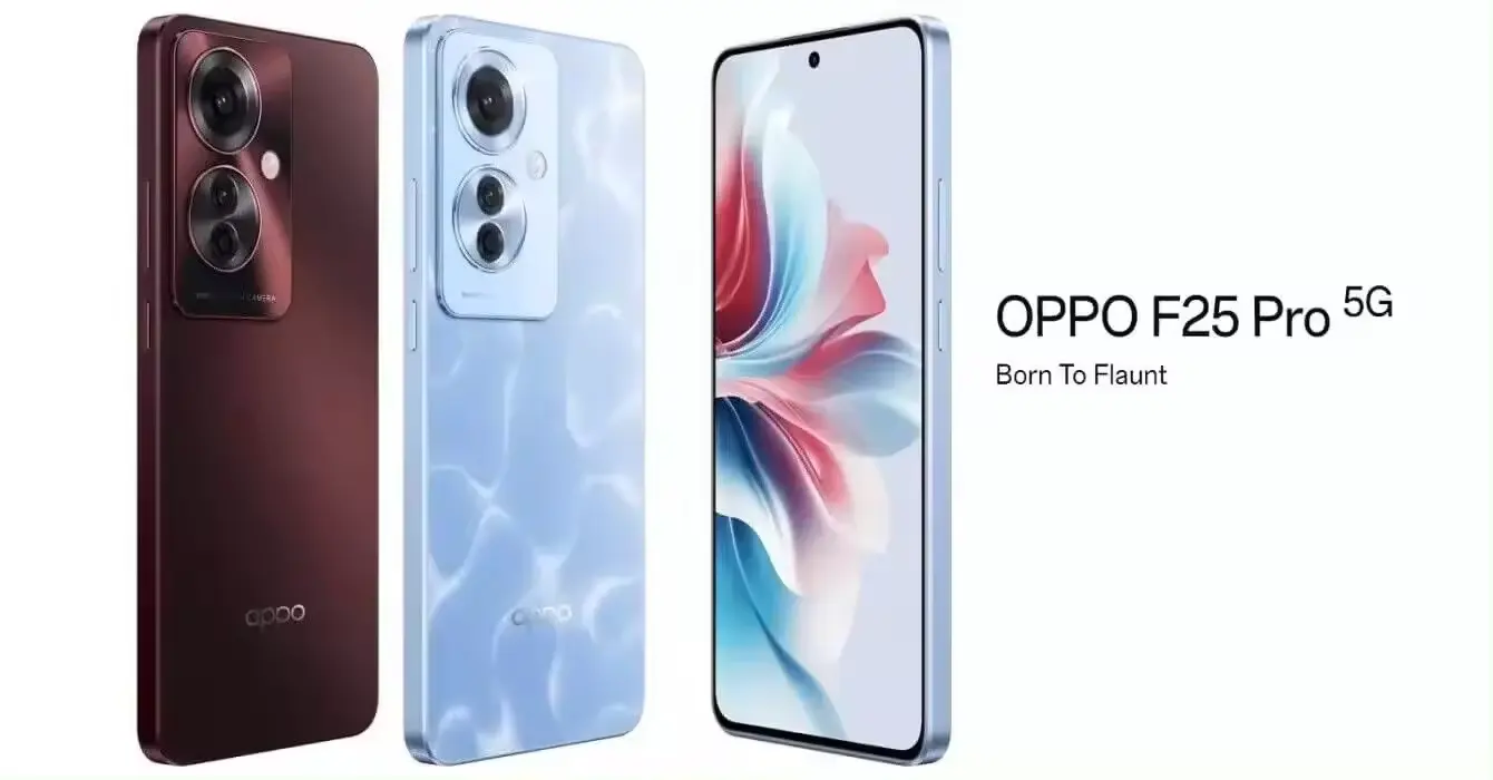 Oppo-F25 Pro 5G מקורי לא נעול במפעל סים כפול 8GB RAM 256GB ROM אנדרואיד 14-Lava Red