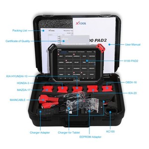 XTOOL X100 PAD2 Pro X100 PAD 2 Pro Programmier unterstützung für vollständige Konfiguration schlüssel V/W 4. und 5. IMMO mit 10 Spezial funktionen
