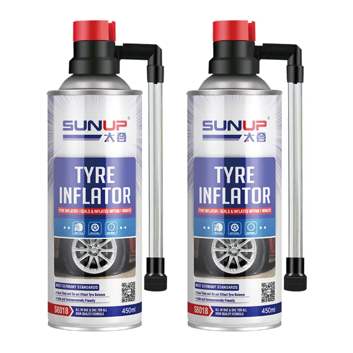 Spray selante para pneu de motocicleta, venda quente, inflador e selante portátil de pneus