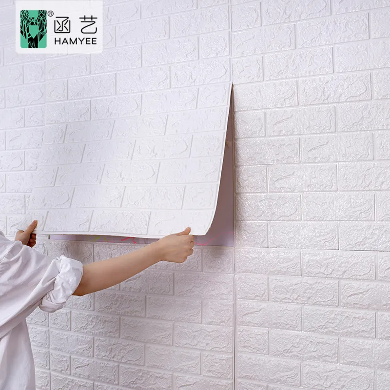 70*77 centimetri a buon mercato morbido carta da parati 3d schiuma carta di arte della parete per il bagno