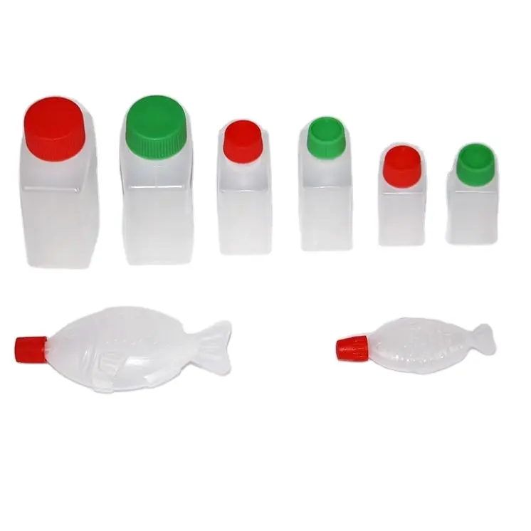 Contenitore per tazze/bottiglie di pesce in plastica usa e getta a forma di pesce in plastica per Sushi