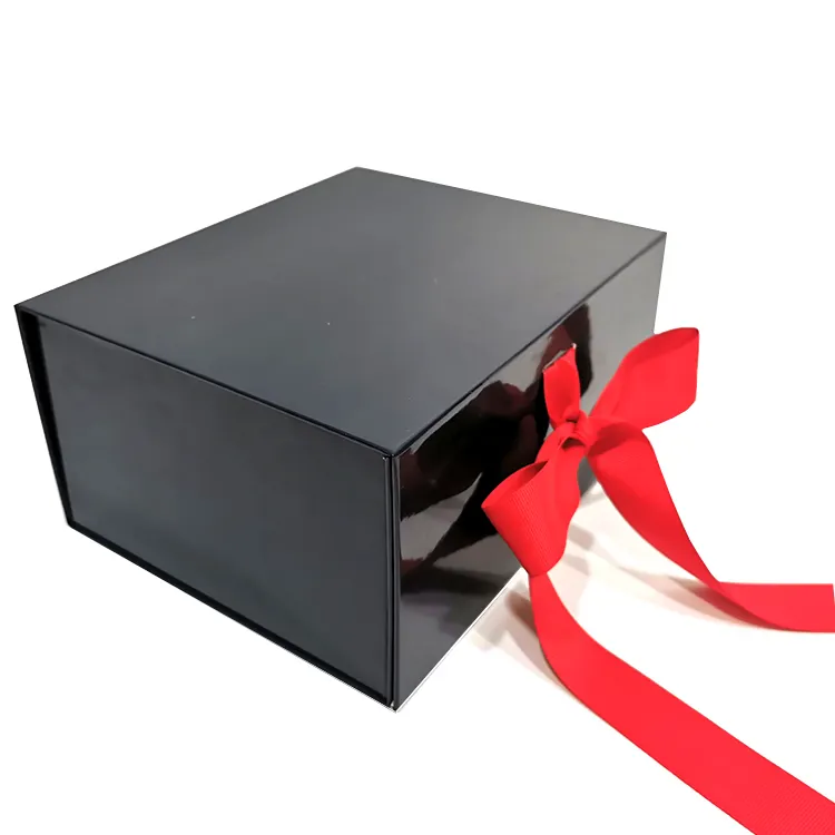 China Fabricante de relógios de Luxo Caixa de Presente Pequena Embalagem de Presente Personalizado Caixa de Cílios Cosméticos Lash Branco Kraft Caixas De Papel Com Fita