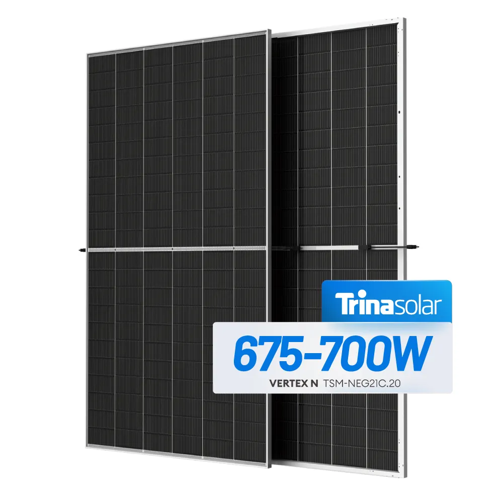 Trina Ground Mount Structures Panel solar 680W 685W Bridas de cable de plástico Módulos solares Pv