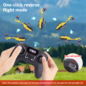 <strong>RC</strong> Helicopter with Light F06 2.4G <strong>6CH</strong> Direct Drive Brushless Motor Aerobatic EC135 Helicopter for Beginner RTF Version - Product Image 2