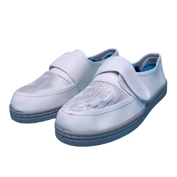 موصل أحذية رخيصة pvc الأبيض الوظائف ذات نوعية جيدة بالجملة الرجال أحذية العمل لتنظيف مختبر محطة الغاز 10e3ohm الحذاء