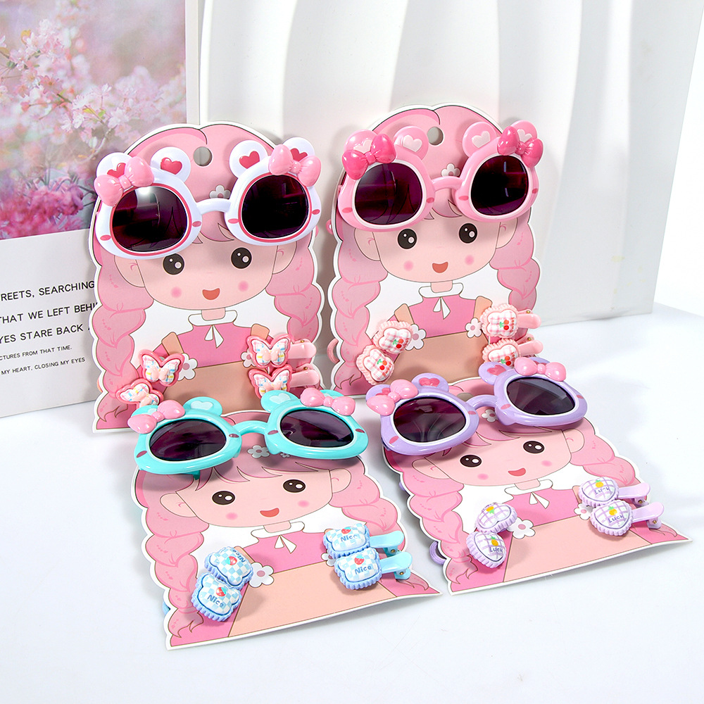 5 Sunglasses Hair Clip Set Combination 1 Piece