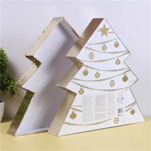 豪华定制圣诞树形状的盖子和基纸盒，用于礼品包装和存储 - Product Image 5